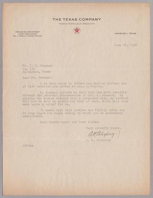 [Letter from A. H. Bleyberg to I. H. Kempner, June 16, 1948]