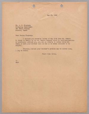 [Letter from I. H. Kempner to Dr. A. H. Bleyberg, May 28, 1948]