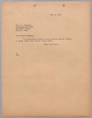 [Letter from I. H. Kempner to Dr. A. H. Bleyberg, May 19, 1948]