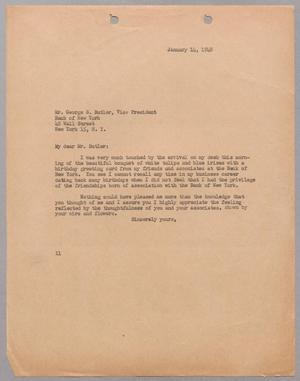 [Letter from I. H. Kempner to George S. Butler, January 14, 1948]