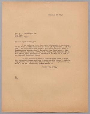 [Letter from I. H. Kempner to H. Y. Cartwright, Jr., December 28, 1948]