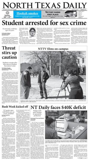 Primary view of object titled 'North Texas Daily (Denton, Tex.), Vol. 90, No. 63, Ed. 1 Tuesday, January 31, 2006'.