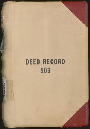 Travis County Deed Records: Deed Record 503