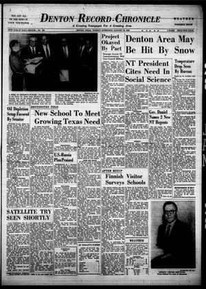 Denton Record-Chronicle (Denton, Tex.), Vol. 55, No. 149, Ed. 1 Tuesday, January 28, 1958