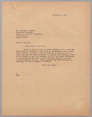 [Letter from I. H. Kempner to Elconan H. Saulson, February 13, 1948]