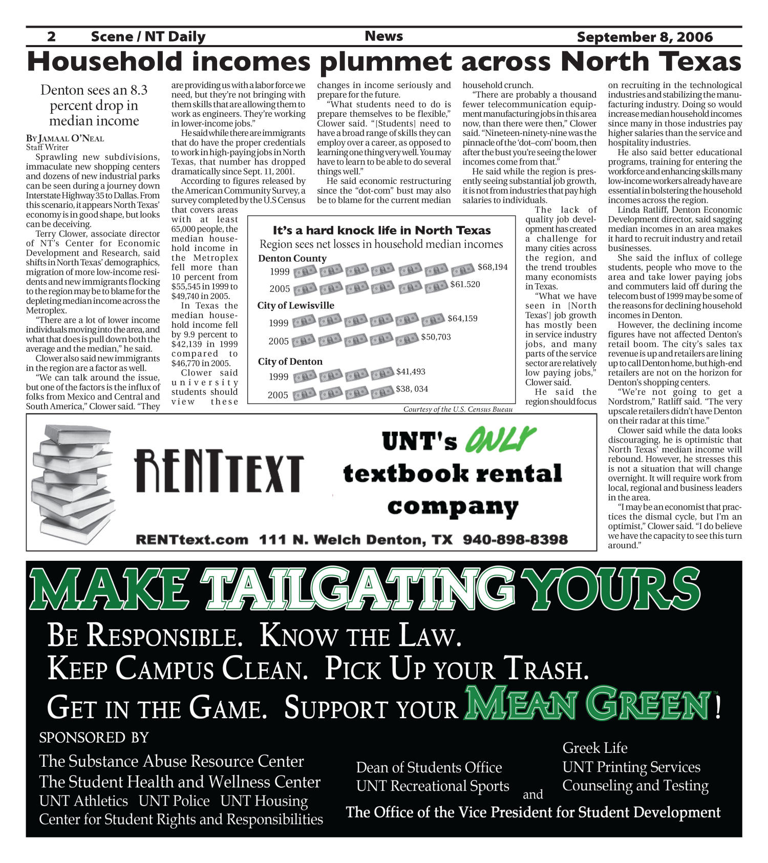 Scene: North Texas Daily (Denton, Tex.), Vol. 91, No. 8, Ed. 1 Friday, September 8, 2006
                                                
                                                    [Sequence #]: 2 of 12
                                                