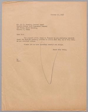 [Letter from A. H. Blackshear, Jr. to Jul B. Baumann, January 17, 1948]