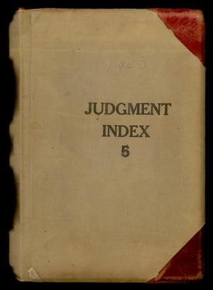 Travis County Clerk Records: Abstracts of Judgment Record Index 5