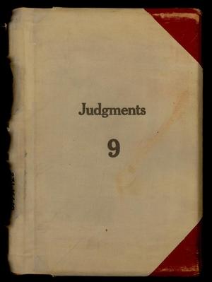 Primary view of object titled 'Travis County Clerk Records: Abstracts of Judgment Record 9'.