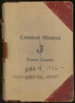Travis County Clerk Records: Criminal Minutes J