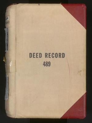 Travis County Deed Records: Deed Record 489
