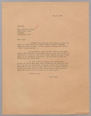 [Letter to Mrs. David F. Weston, May 2, 1945]