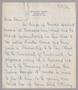 Letter: [Handwritten Letter from Sara K. Weston to D. W. Kempner, June 7, 194…