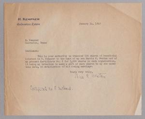 [Letter from Sara K. Weston, January 14, 1949]