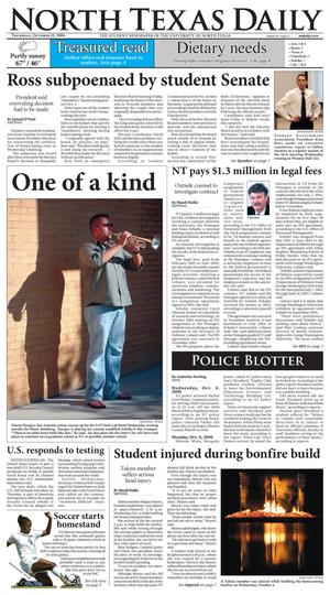 North Texas Daily (Denton, Tex.), Vol. 91, No. 27, Ed. 1 Thursday, October 12, 2006
