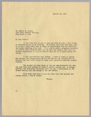[Letter from I. H. Kempner to Harris K. Weston, January 20, 1953]