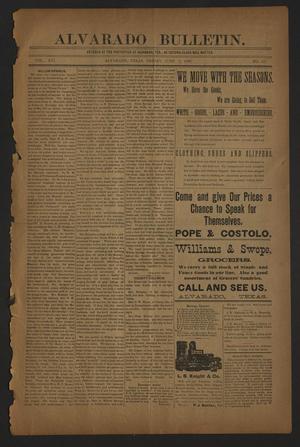 Primary view of object titled 'Alvarado Bulletin. (Alvarado, Tex.), Vol. 16, No. 47, Ed. 1 Friday, June 5, 1896'.