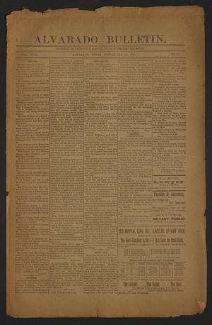 Primary view of object titled 'Alvarado Bulletin. (Alvarado, Tex.), Vol. 18, No. 30, Ed. 1 Friday, January 28, 1898'.