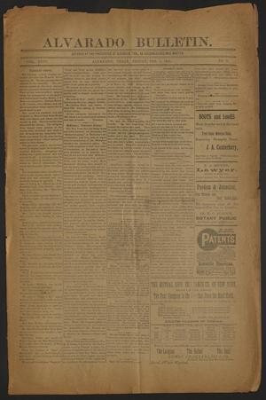 Alvarado Bulletin. (Alvarado, Tex.), Vol. 18, No. 31, Ed. 1 Friday, February 4, 1898