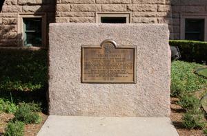 Primary view of object titled '[Plaque About Tarrant County]'.
