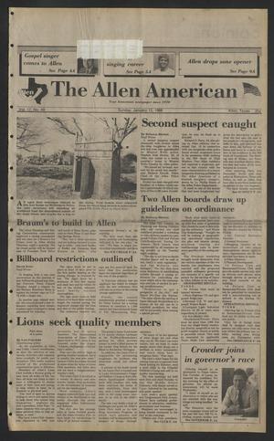 The Allen American (Allen, Tex.), Vol. 17, No. 49, Ed. 1 Sunday, January 12, 1986