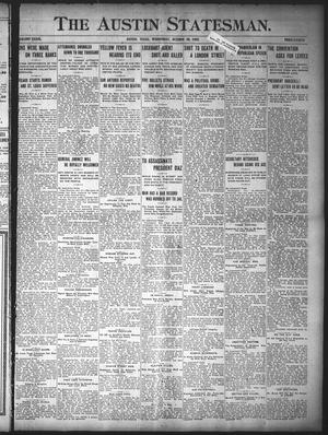 Primary view of object titled 'The Austin Statesman. (Austin, Tex.), Vol. 33, Ed. 1 Wednesday, October 28, 1903'.