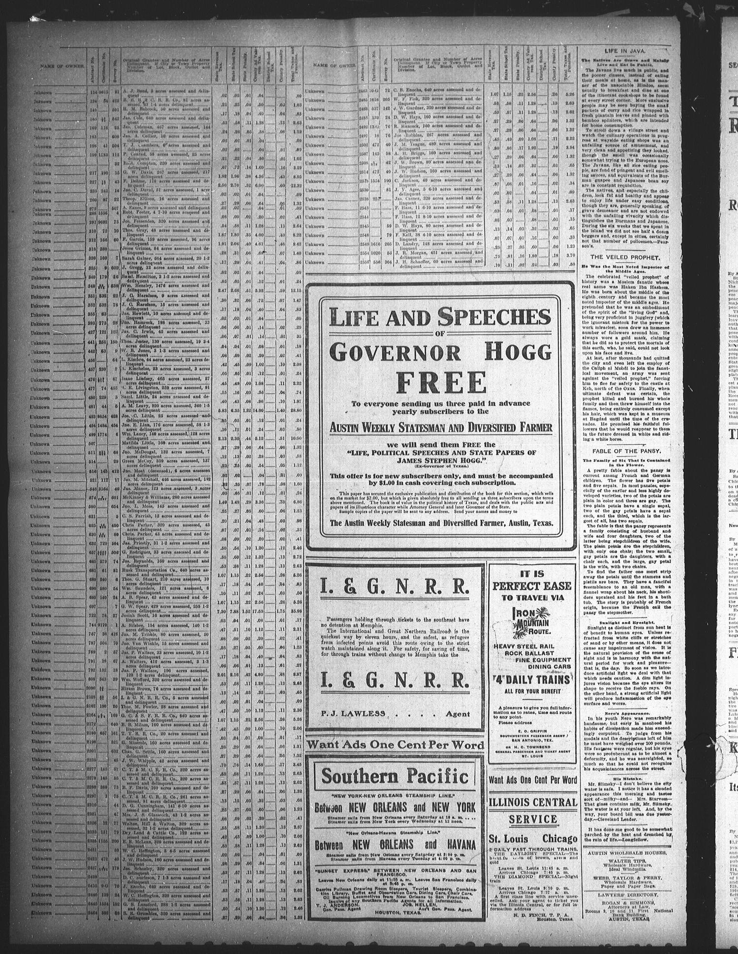 The Austin Statesman (Austin, Tex.), Ed. 1 Monday, September 18, 1905
                                                
                                                    [Sequence #]: 12 of 12
                                                