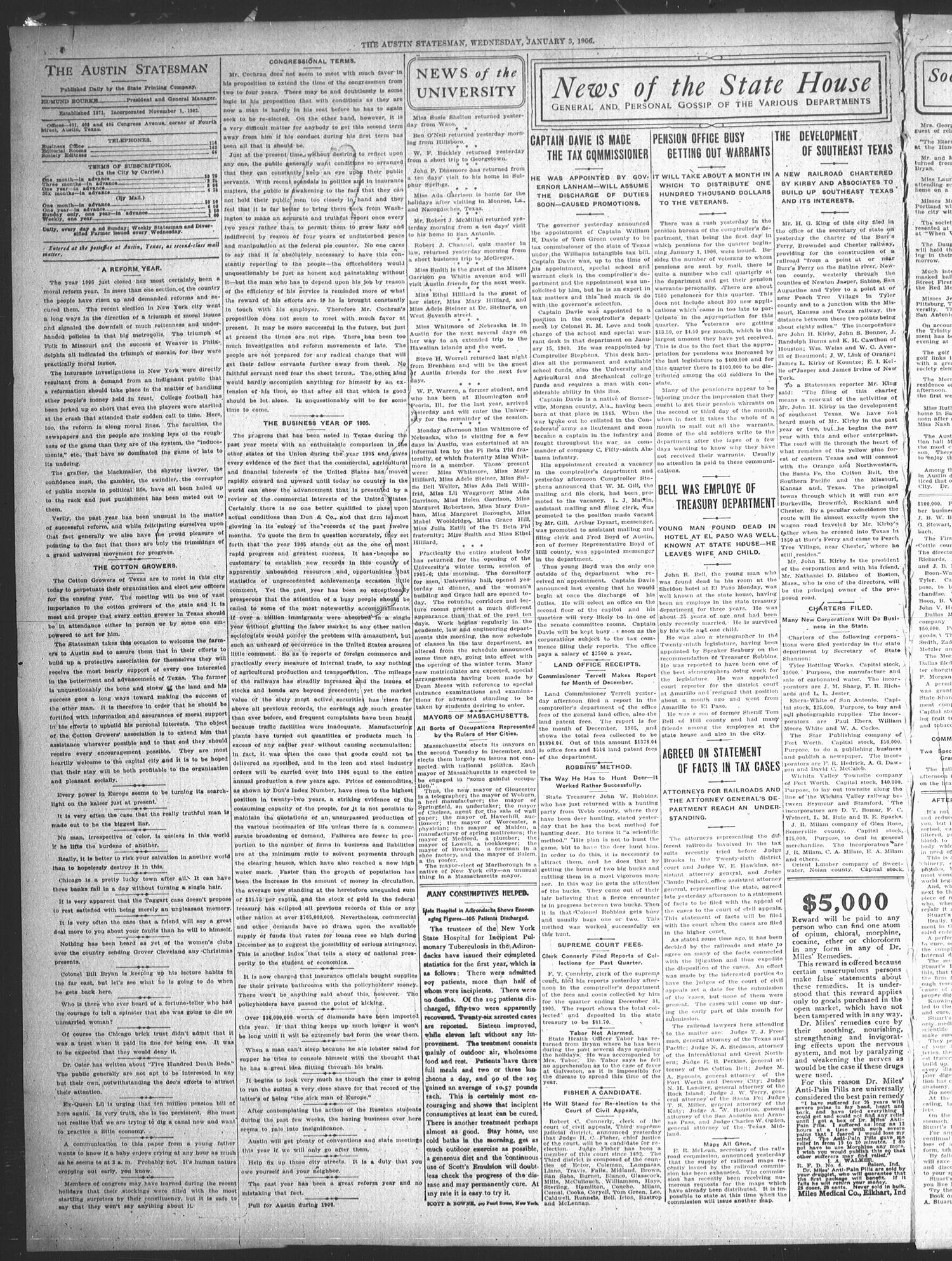 The Austin Statesman (Austin, Tex.), Ed. 1 Wednesday, January 3, 1906
                                                
                                                    [Sequence #]: 4 of 8
                                                