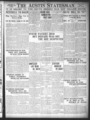 Primary view of object titled 'The Austin Statesman (Austin, Tex.), Ed. 1 Monday, March 19, 1906'.
