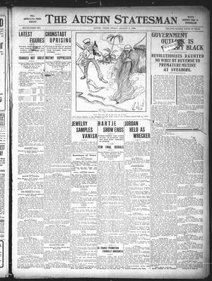 Primary view of object titled 'The Austin Statesman (Austin, Tex.), Ed. 1 Friday, August 3, 1906'.