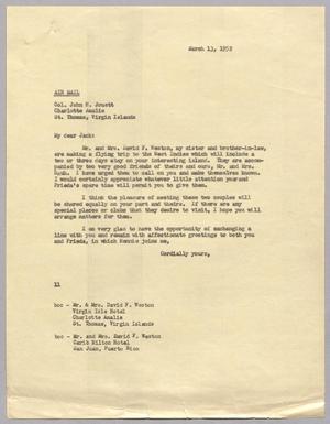 [Letter from I. H. Kempner to John H. Jouett, March 13, 1952]