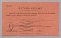 Primary view of [Return Receipt Card for Harris Leon Kempner, May 21, 1952]