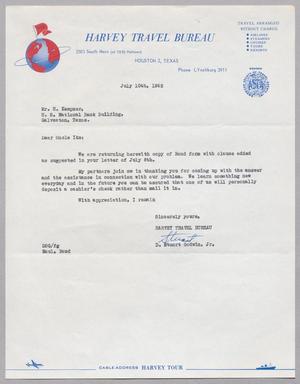 [Letter from D. Stuart Godwin, Jr. to I. H. Kempner, July 10, 1952]
