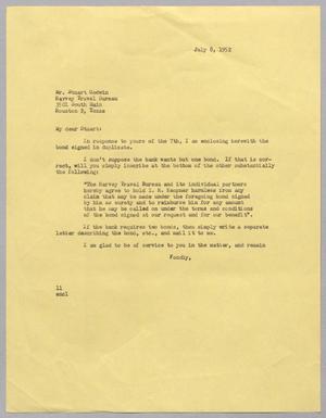 [Letter from I. H. Kempner to Stuart Godwin, July 8, 1952]