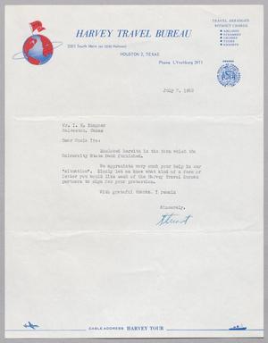 [Letter from Stuart Godwin to I. H. Kempner, July 7, 1952]