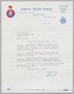 Primary view of object titled '[Letter from Stuart Godwin to D. W. Kempner, July 3, 1952]'.