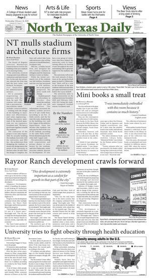 North Texas Daily (Denton, Tex.), Vol. 93, No. 17, Ed. 1 Wednesday, February 18, 2009
