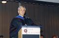 Photograph: Honors Day, Dr. Jackson Sasser, President of Lee College at the podium