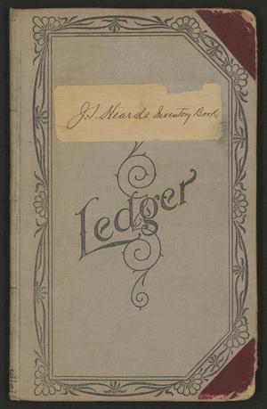 Primary view of object titled 'J.S. Heard's Inventory Book'.