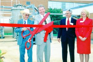 Instrumentation: Chuck Carter, Lee College Process and Instrumentation Instructor, Regent Don Coffey, Chairman of Lee College Board of Regents, Jackson Sasser, President of Lee College, Johnette Hodgin, Dean of Applied Sciences and Community Education