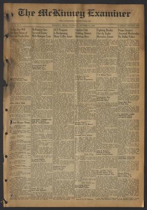 Primary view of object titled 'The McKinney Examiner (McKinney, Tex.), Vol. 68, No. 2, Ed. 1 Thursday, October 15, 1953'.