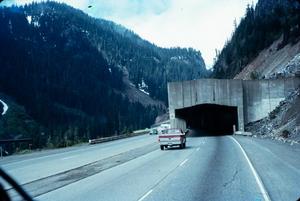 [Interstate 90 Highway Shelter in Snoqualmie Pass, Washington State]