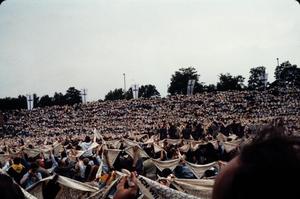 Primary view of object titled '[Assembly of Kirchentag in a Stadium]'.