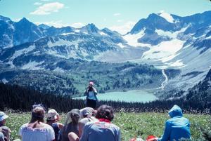 [Hiking Group Near Lyman Glacier & Lake]