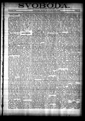 Svoboda. (La Grange, Tex.), Vol. 7, No. 44, Ed. 1 Friday, November 18, 1892