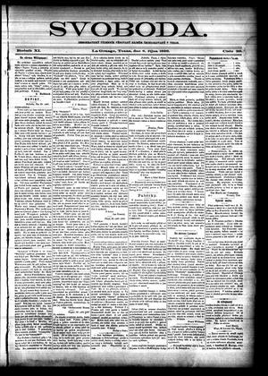 Svoboda. (La Grange, Tex.), Vol. 11, No. 39, Ed. 1 Thursday, October 8, 1896