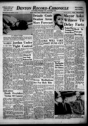 Denton Record-Chronicle (Denton, Tex.), Vol. 54, No. 218, Ed. 1 Tuesday, April 16, 1957