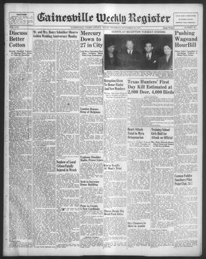 Gainesville Weekly Register and Messenger (Gainesville, Tex.), Vol. 57, No. 46, Ed. 1 Thursday, November 18, 1937