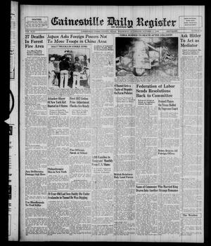 Primary view of object titled 'Gainesville Daily Register and Messenger (Gainesville, Tex.), Vol. 49, No. 62, Ed. 1 Wednesday, October 12, 1938'.