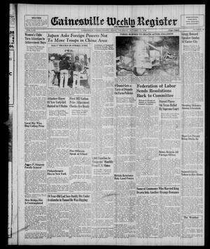 Primary view of object titled 'Gainesville Weekly Register and Messenger (Gainesville, Tex.), Vol. 57, No. 37, Ed. 1 Thursday, October 13, 1938'.